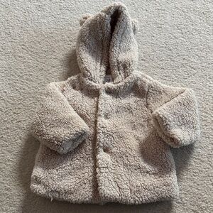 GAP Cream Sherpa Kids Puffer Jacket